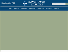 Tablet Screenshot of havenwyckhospital.com